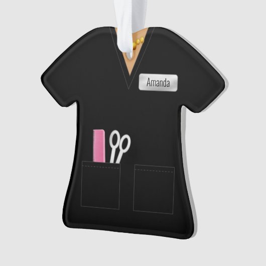 Stijlvolle zwarte winst ornament (voorkant)