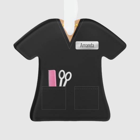 Stijlvolle zwarte winst ornament (voorkant)