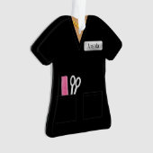 Stijlvolle zwarte winst ornament (voorkant)