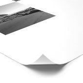 Stijlvolle zwarte & witte Nieuw-Zeelandse fotocheq Perfect Poster (Hoek)