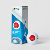 STIJLVOOL MODERN AANGEPAST WIT ROOD GECERTIFICEERD GOLFBALLEN (Verpakking)