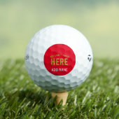 STIJLVOOL MODERN AANGEPAST WIT ROOD GECERTIFICEERD GOLFBALLEN (Insitu Shirt)