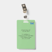STIJLVOOL MODERN AANGEPASTE MINT GROENE GEVERIFIEE BADGE (Achterkant met clip)
