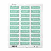STIJLVOOL MODERN AANGEPASTE NAAM RETOURADRES ETIKET (Full Sheet)