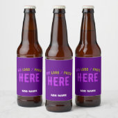 STIJLVOOL MODERN AANPASBAAR INDIGO GECERTIFICEERD  BIER ETIKET (Flessen)