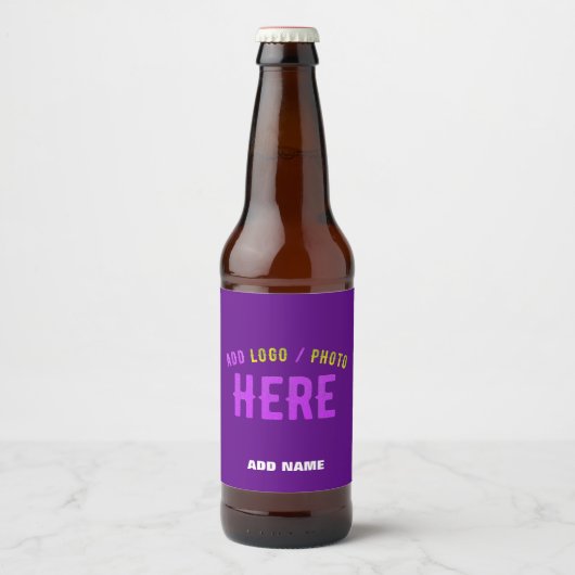STIJLVOOL MODERN AANPASBAAR INDIGO GECERTIFICEERD  BIER ETIKET (Voorkant)