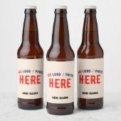 STIJLVOOL MODERN AANPASBAAR NATUURLIJK GECONTROLEE BIER ETIKET (Flessen)
