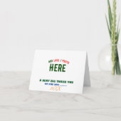 STIJLVOOL MODERN AANPASBAAR WIT GECERTIFICEERD GEM BEDANKKAART (Voorkant)