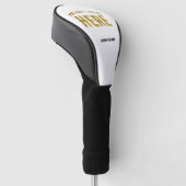 STIJLVOOL MODERN AANPASBAAR WIT GECERTIFICEERD GEM GOLFHEADCOVER (Schuin)