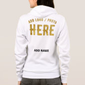 STIJLVOOL MODERN AANPASBAAR WIT GECERTIFICEERD GEM HOODIE (Achterkant)