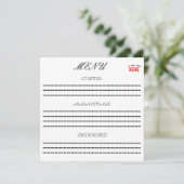 STIJLVOOL MODERN AANPASBAAR WIT GECERTIFICEERD GEM MENU (Staand voorkant)