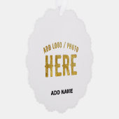 STIJLVOOL MODERN AANPASBAAR WIT GECERTIFICEERD GEM ORNAMENT KAART (Rechts)