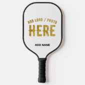 STIJLVOOL MODERN AANPASBAAR WIT GECERTIFICEERD GEM PICKLEBALL PADDLE (Achterkant)