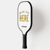 STIJLVOOL MODERN AANPASBAAR WIT GECERTIFICEERD GEM PICKLEBALL PADDLE (Links)