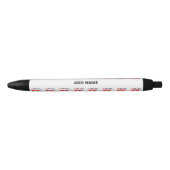 STIJLVOOL MODERN AANPASBAAR WIT GECERTIFICEERD GEM RODE INKT PEN (Voorkant)