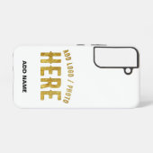 STIJLVOOL MODERN AANPASBAAR WIT GECERTIFICEERD GEM SAMSUNG GALAXY HOESJE (Achterkant horizontaal)