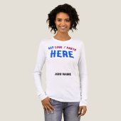 STIJLVOOL MODERN AANPASBAAR WIT GECERTIFICEERD GEM Tri-Blend SHIRT (Voorkant)