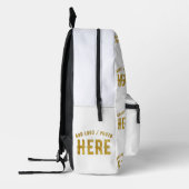 STIJLVOOL MODERN AANPASBAAR WIT GECERTIFICEERD MER BEDRUKTE RUGZAK (Links)