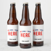STIJLVOOL MODERN AANPASBAAR WIT GECERTIFICEERD MER BIER ETIKET (Flessen)
