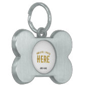 STIJLVOOL MODERN AANPASBAAR WIT GECERTIFICEERD MER HUISDIEREN NAAMPLAATJE (Voorkant Links)