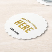 STIJLVOOL MODERN AANPASBAAR WIT GECERTIFICEERD MER KARTONNEN ONDERZETTERS (Gekanteld)