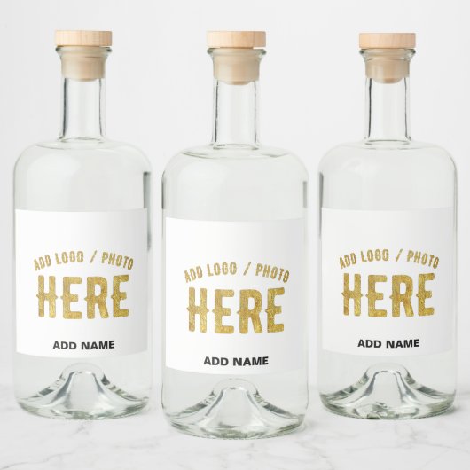 STIJLVOOL MODERN AANPASBAAR WIT GECERTIFICEERD MER LIKEURFLES ETIKET (Flessen)