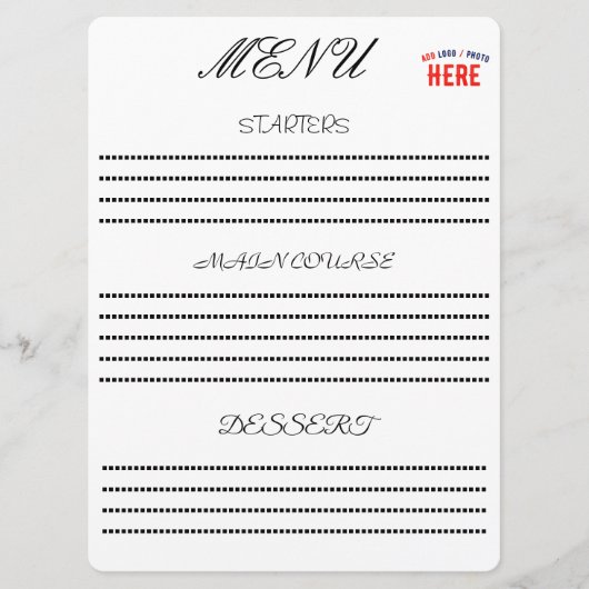 STIJLVOOL MODERN AANPASBAAR WIT GECERTIFICEERD MER MENU (Voorkant)