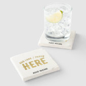 STIJLVOOL MODERN AANPASBAAR WIT GECERTIFICEERD MER STENEN ONDERZETTER (Zijkant)