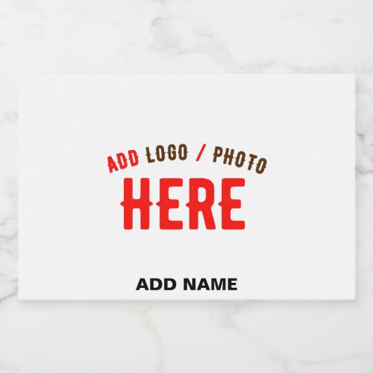 STIJLVOOL MODERN AANPASBAAR WIT GECERTIFICEERD MER VOEDSELCONTAINER ETIKET (Enkel label)