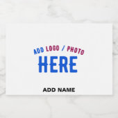 STIJLVOOL MODERN AANPASBAAR WIT GECERTIFICEERD MER VOEDSELCONTAINER ETIKET (Enkel label)