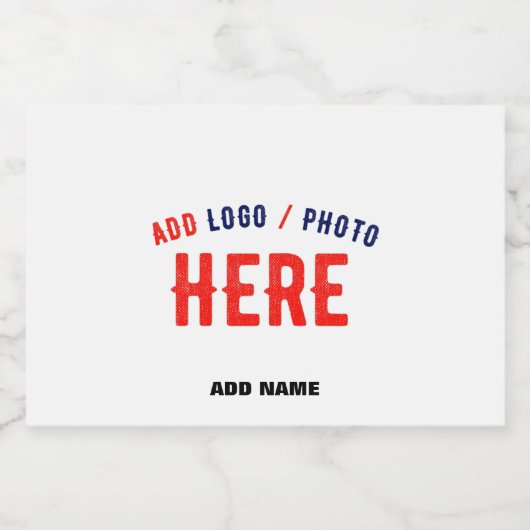 STIJLVOOL MODERN AANPASBAAR WIT GECERTIFICEERD MER VOEDSELCONTAINER ETIKET (Enkel label)