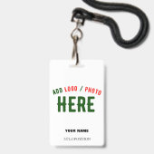 STIJLVOOL MODERN AANPASBAAR WIT GECONTROLEERD MERK BADGE (Voorzijde met lanyard)