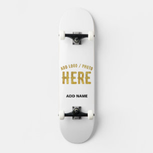 STIJLVOOL MODERN AANPASBAAR WIT GEVEREIFICEERD GEM PERSOONLIJK SKATEBOARD