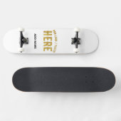 STIJLVOOL MODERN AANPASBAAR WIT GEVEREIFICEERD GEM PERSOONLIJK SKATEBOARD (Horizontaal)