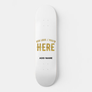 STIJLVOOL MODERN AANPASBAAR WIT GEVEREIFICEERD GEM PERSOONLIJK SKATEBOARD
