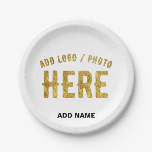 STIJLVOOL MODERN AANPASBAAR WIT GEVÉRIFICEERD GEME PAPIEREN BORDJE (Voorkant)