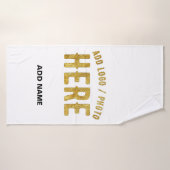 STIJLVOOL MODERN AANPASBAAR WIT GEVÉRIFICEERD MERK BADHANDDOEK (Badhanddoek)