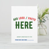 STIJLVOOL MODERN AANPASBAAR WIT GEVÉRIFICEERD MERK FEESTDAGENKAART (Staand voorkant)