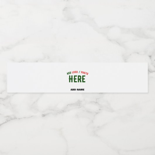 STIJLVOOL MODERN AANPASBAAR WIT GEVÉRIFICEERD MERK WATERFLES ETIKET (Enkel label)