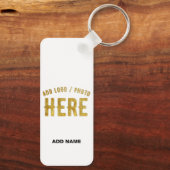 STIJLVOOL MODERN AANPASBAAR WIT GEVERIFIEERD GEMER SLEUTELHANGER (Achterkant)