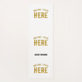 STIJLVOOL MODERN AANPASBAAR WIT GEVERIFIEERD GEMER YOGAMAT (Achterkant)