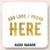 STIJLVOOL MODERN AANPASBAAR WIT GEVERIFIEERD MERK- BIER ONDERZETTER (Voorkant)