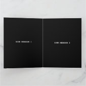 STIJLVOOL MODERN AANPASBAAR ZWART GECERTIFICEERD G BEDANKKAART (Binnen)