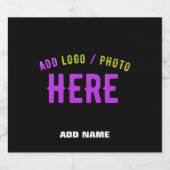 STIJLVOOL MODERN AANPASBAAR ZWART GECERTIFICEERD G BIER ETIKET (Enkel label)