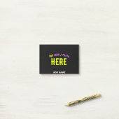 STIJLVOOL MODERN AANPASBAAR ZWART GECERTIFICEERD G POST-IT® NOTES (Op bureau)