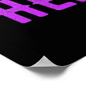 STIJLVOOL MODERN AANPASBAAR ZWART GECERTIFICEERD G POSTER (Hoek)