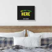 STIJLVOOL MODERN AANPASBAAR ZWART GECERTIFICEERD M CANVAS AFDRUK (Insitu (Slaapkamer))