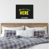 STIJLVOOL MODERN AANPASBAAR ZWART GECERTIFICEERD M CANVAS AFDRUK (Insitu (Slaapkamer))