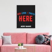STIJLVOOL MODERN AANPASBAAR ZWART GECERTIFICEERD M CANVAS AFDRUK (Insitu (Woonkamer))