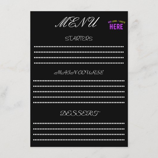 STIJLVOOL MODERN AANPASBAAR ZWART GECERTIFICEERD M MENU (Voorkant)